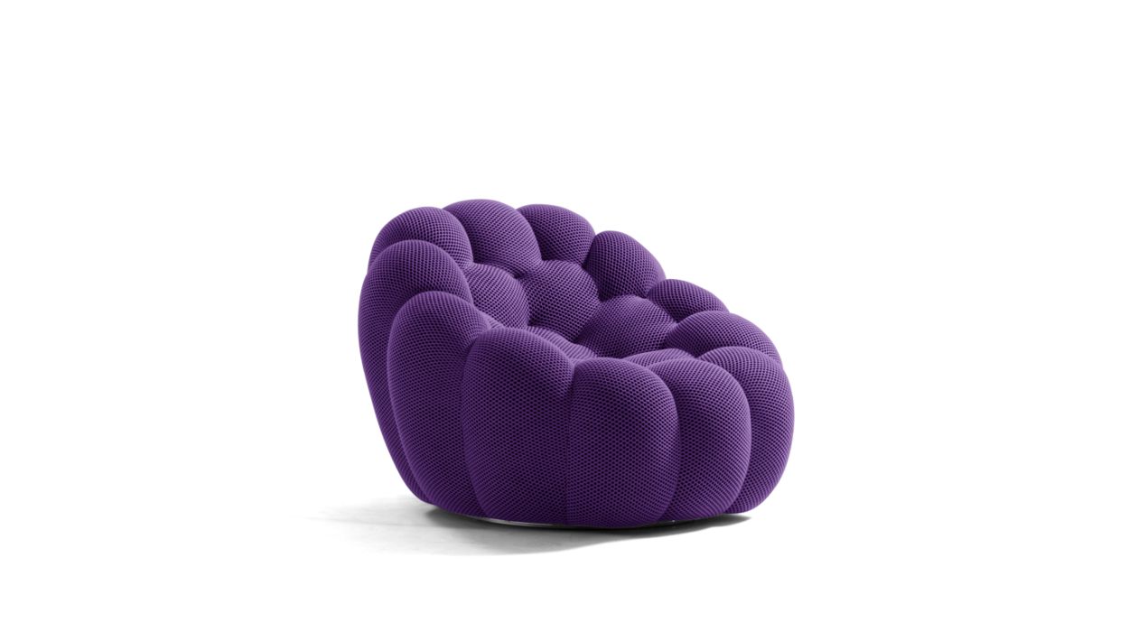 Fauteuil Bubble violet